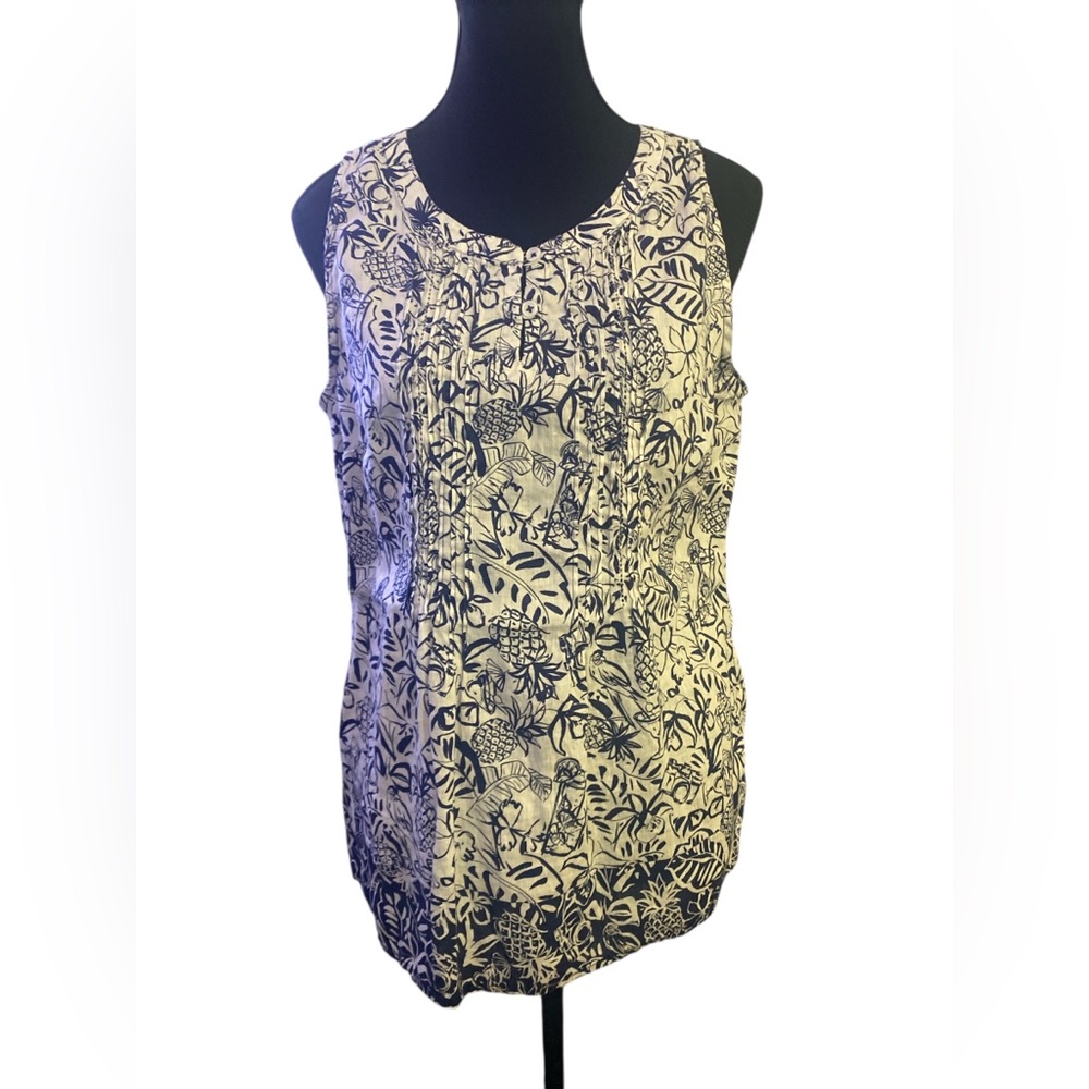 Talbots 100% Linen Tank Top GUC M